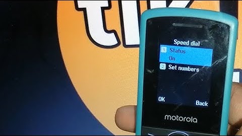 how to set speed dial in motorola a10g mobile