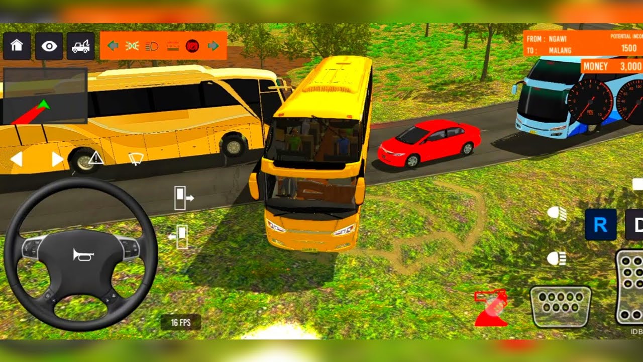 BUS SIMULATOR INDONESA |5| Bus🚌 Driving👮‍♂️ City euro Coach bus Simulator 🔥2-Android Gameplay Bus
