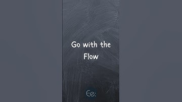 Go with the Flow 🌊 What Does It Mean? by English explained #phrases #idioms #expression #meaning