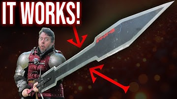IT WORKS! a real COMBAT READY giant SWORD!