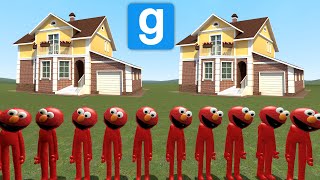 Elmo FAMILY VS HOUSES (Garry's Mod)