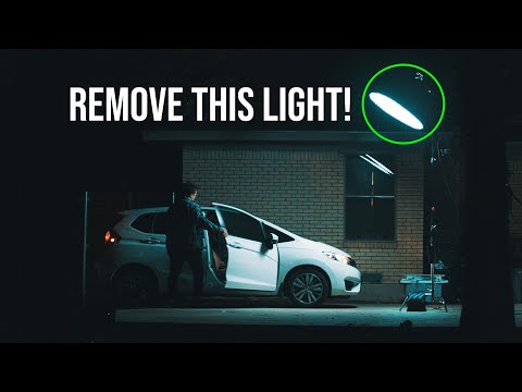 Lighting Exterior Night Shots with ONE LIGHT! | Filmmaking Tips