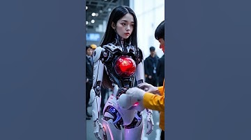 Humanoid Robot Wows Crowd at Tech Expo ✨ #FutureTech #RobotInnovation