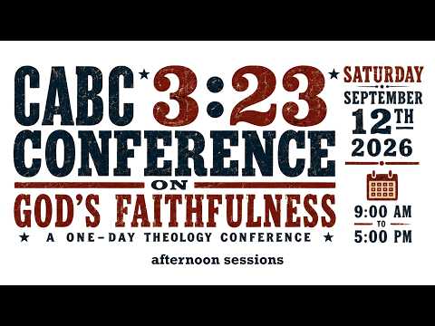 CABC 3:23 Conference | September 12, 2026 (Afternoon Sessions)