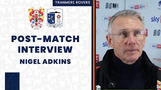 Post-Match | Nigel Adkins reflects on his side's 1-1 draw at home to Barrow AFC