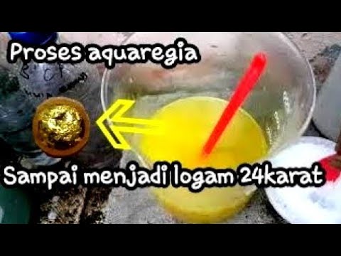 Recovery gold  menggunakan kimia  regia