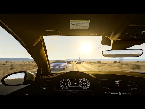 BeamNG Golf R Crazy POV Drive 4K 60FPS BeamNG Update v.0.27