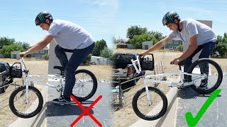 HOW TO DROP IN ON RAMPS WITH A BMX BIKE!