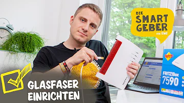 Wie schließe ich eine Fritzbox 7590 an Glasfaser?