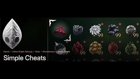 Simple Cheats at Hollow Knight: Silksong Nexus - Mods | MelonLoader