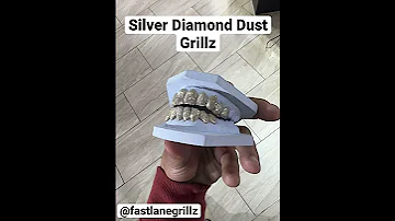 Silver 10on10 Diamond Dust Grillz By FastLaneGrillz 