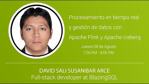 Procesamiento en Tiempo Real y Gestión  Datos con Apache Flink y Apache Iceberg