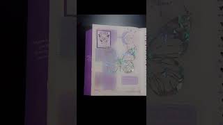 PURPLE BUTTERFLY JOURNAL KIT|JOURNAL IDEAS|PURPLE BUTTERFLY JOURNAL|#shorts#journaling#fluffy cloud