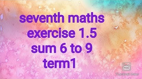 seventhmaths| term1 |exercise 1.5 part 3|samacheer| #theensuvaikanakku