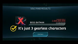 Boss Batman One Shot Rok Solo Raid - Free To Play Setup
