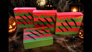 Freddy Nightmare on Elm Street cold process Halloween soap