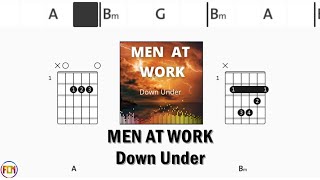 MEN AT WORK Down Under FCN GUITAR CHORDS & LYRICS