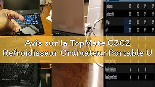 Avis sur la TopMate C302 Refroidisseur Ordinateur Portable Ultra Mince, Support de Refroidissement a