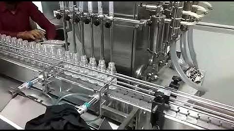 Automatic Hand sanitizer filling and capping machine