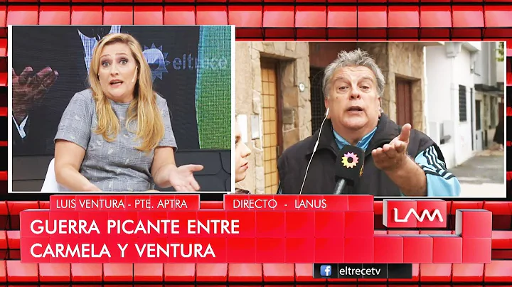 Carmela Brbaro y Luis Ventura tuvieron un cruce en...