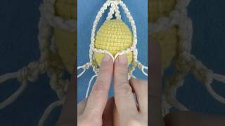 Hanging Egg Decor DIY Mini Plant Hanger #macrame