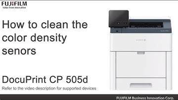 How to clean the color density sensors