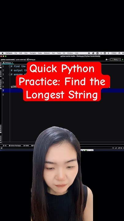 Quick Python Practice: Find the longest string in a list #coding # ...