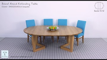 Brunel round dining table video
