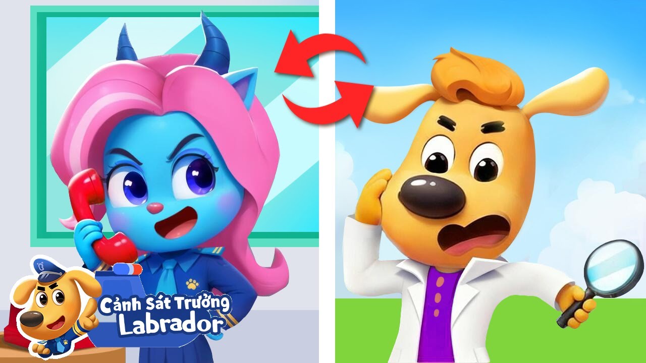 💬 Khi bạn bè giả gửi tin nhắn | Hoạt hình thiếu nhi 👮 Cảnh sát trưởng Labrador Vietnam 🚔