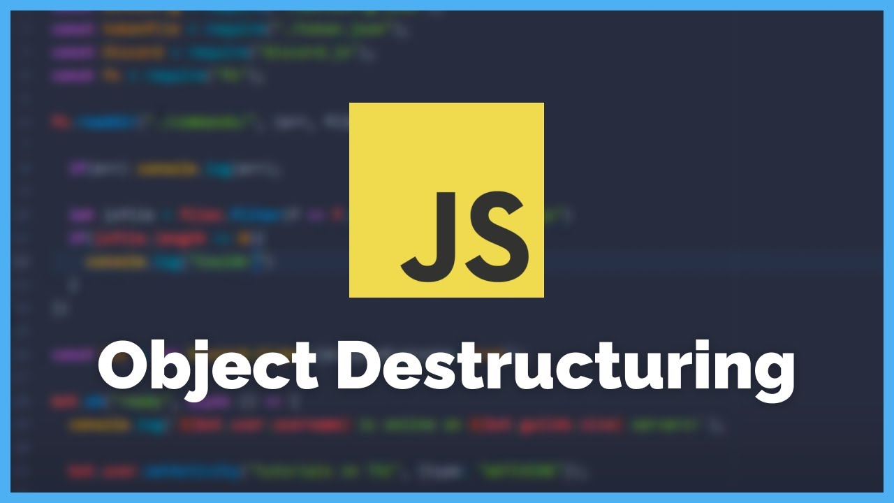 Деструктуризация js. Cannot destructure property