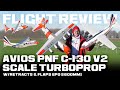 Avios (PNF) C-130 V2 Scale Turboprop w/Retracts &amp; Flaps EPO (1600mm) - Flight Review