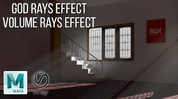 Maya + Vray 5 | Create God Rays / Volume Light Effect using Vray Environment Fog in Maya