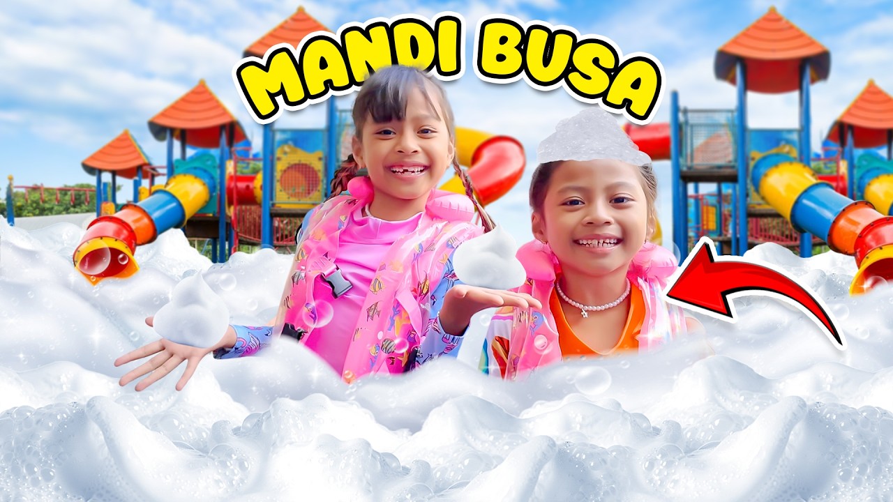 ALUNA DAN AMANDA MANDI BUSA DI KOLAM RENANG!!