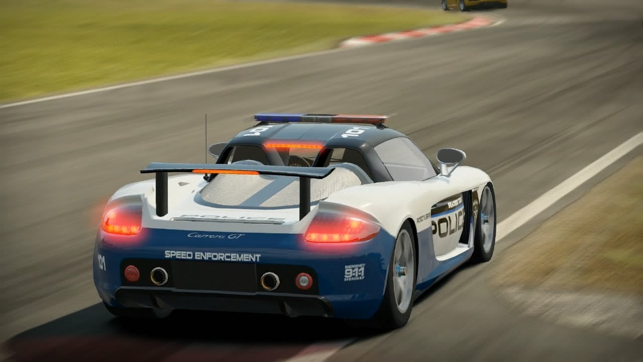 Nfs Shift 2 Unleashed Porsche Carrera Gt Police Scpd On Nurburgring Gp Hd Youtube