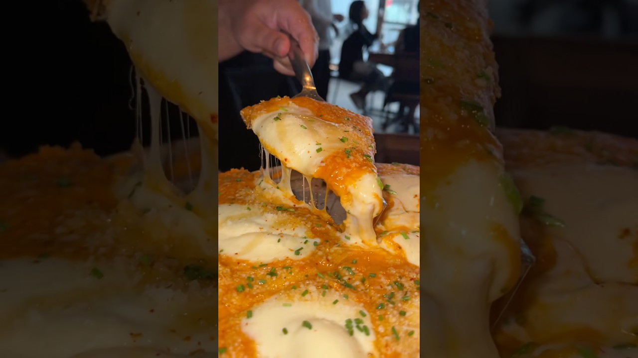 ALLA VODKA CHICKEN PARM PIZZA with chili honey from Quality Italian in NYC!!! 🍗🍕🔥 #DEVOURPOWER
