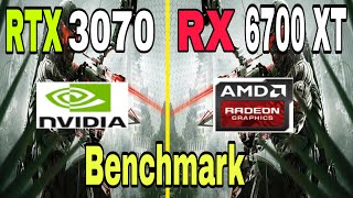 RTX 3070 vs RX 6700 XT Benchmark Comparison