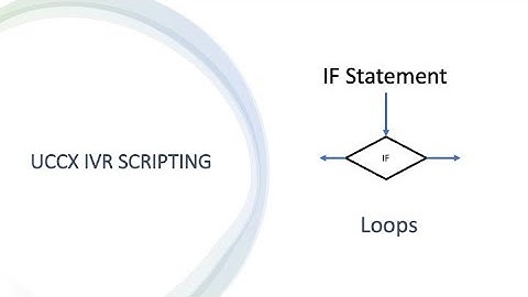 4. Cisco UCCX Scripting - Menu, Loop, If statement and more