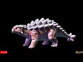 Dinosaurs 3D Hologram Video - Triceratops, Stegosaurus, T-rex
