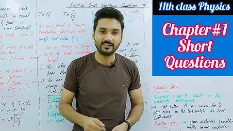 Short questions of chapter 1 class 11 physics | physics ka safar