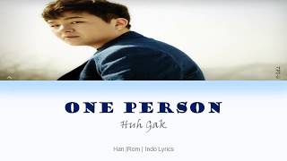 Huh Gak - One Person (Ost BIG) Han|Rom|Indo Lyrics