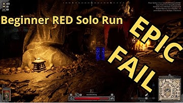 Dark and Darker beginner solo RED RUN NO? escape - Goblin caves - Mute mode gaming