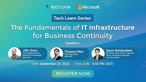 The Fundamentals of IT Infrastructure for Business Continuity