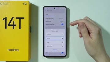Realme 14T: How to Change Battery Icon Style on Status Bar