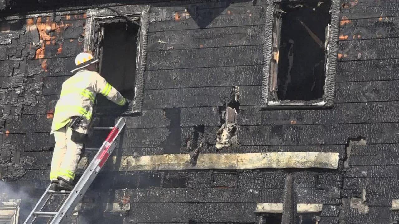 Fire destroys two units in Bangor apartment building on Saturday - YouTube