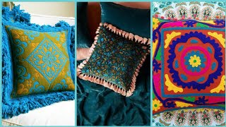 Exclusive Home Decore Embroidered, Embose & Printed Cushion Cover Designs Ideas