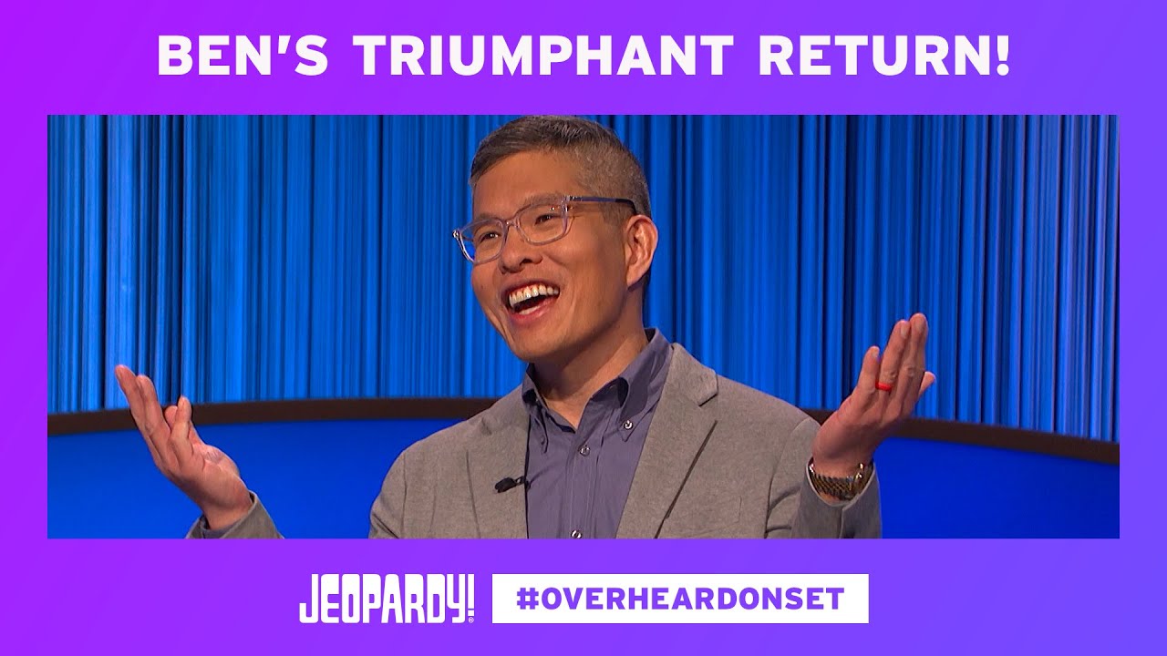 From one champ to another overheard on set jeopardy youtube