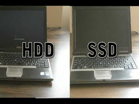 Stock Hard Drive Vs Ssd Boot Time Comparison Dell Latitude D430 Youtube