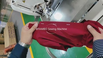 RAMBO RM-203, Automatic polo shirt button hole machine testing before delivery