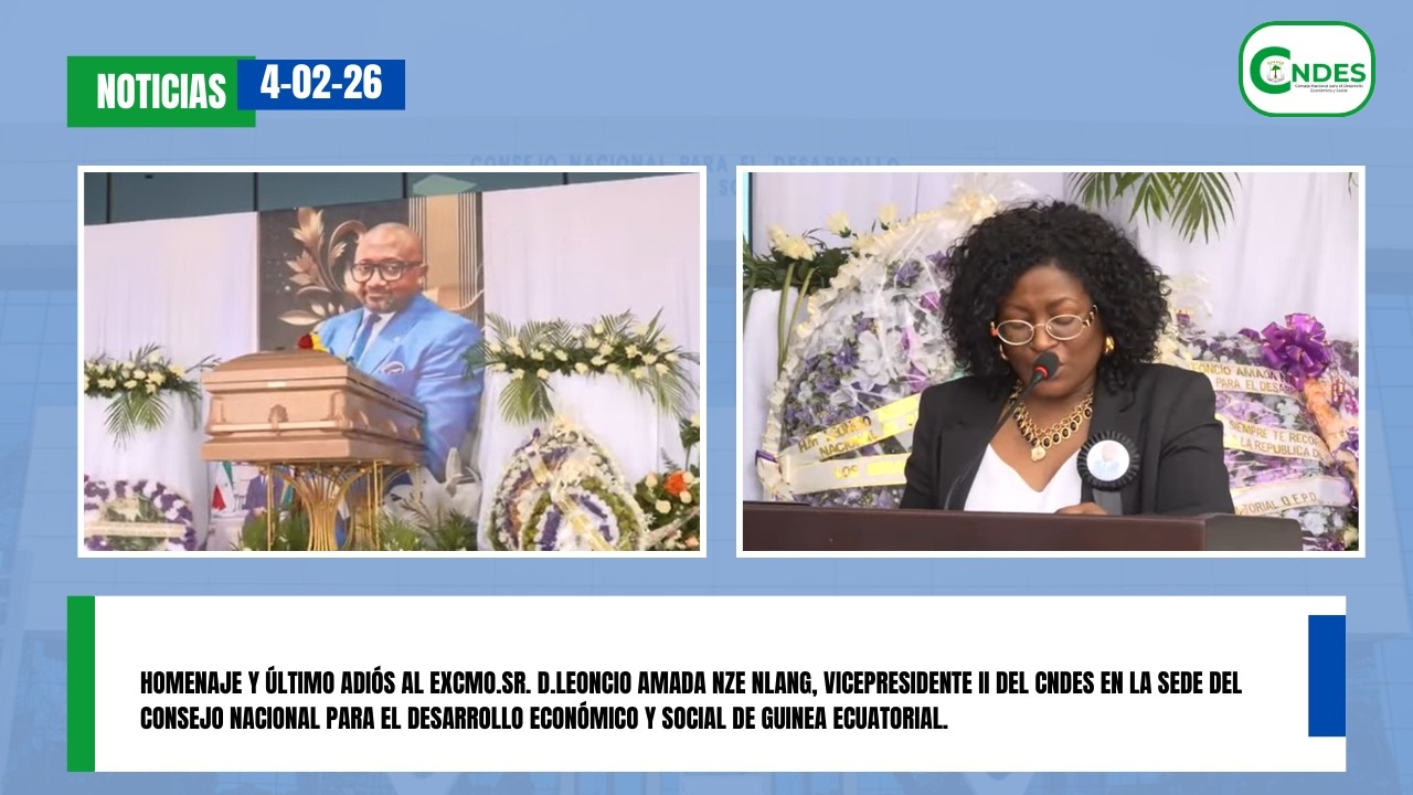 Homenaje y último adiós al Excmo.Sr. D.Leoncio Amada Nze Nlang, Vicepresidente II del CNDES.