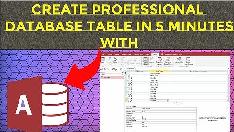 How to Create Table in Microsoft Access 2019(VALIDATION RULE) |Advanced Database Tutorial |Part-1